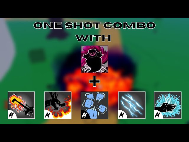 ONE SHOT COMBO WITH ALL MELEE + SHADOW FRUIT