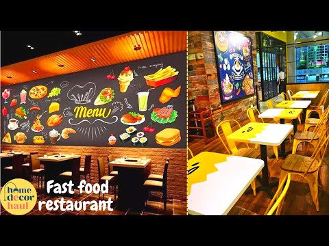 Small Fast Food Shop Design Ideas | Modern Fast Food Restaurant Design | Home Decor Haul