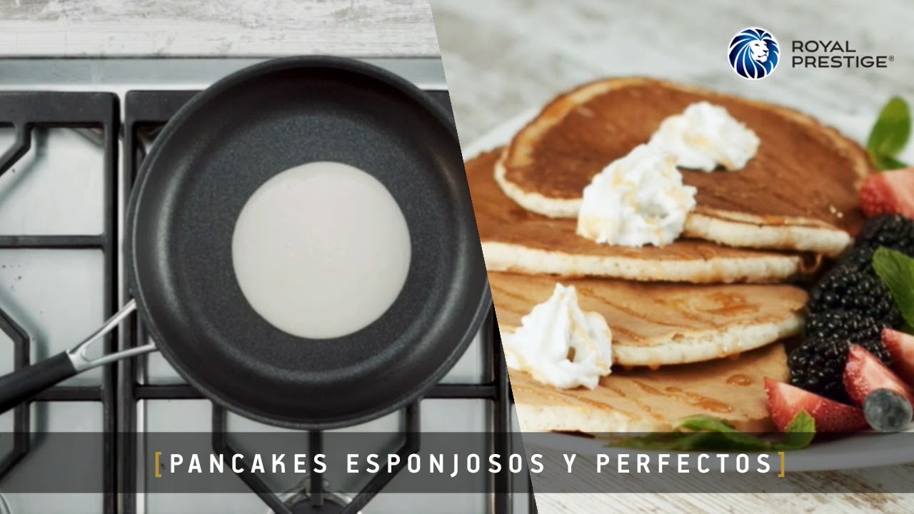 Pancakes Esponjosos en la Sartén Deluxe Easy Release de Royal Prestige® 
