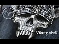 Airbrush Painting Viking Skull | Motorcycle tank | by Igor Amidzic