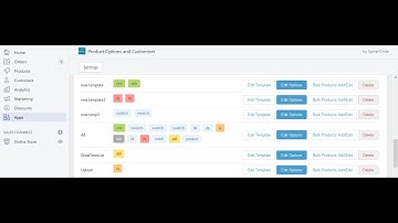 Admin Settings of "Product Options & Customizer" - Shopify App by SolverCircle