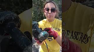 MAGNET FISHING AND CLEANING THE WATERWAYS #magnetfishing #shortsfeed #fishing
