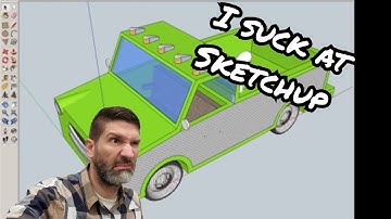 How to Use Sketchup 5- Paint Bucket tool!