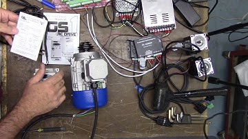 Emco Compact 5 CNC   Benchtesting Spindle motor and GS1 VFD -  Part 1
