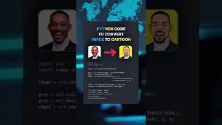 🔥 Turn Any Image Into a Cartoon with Python! 🎨🐍 #coding #python #shorts