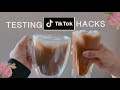 TESTING VIRAL TIK TOK HACKS | KYLIE JENNER NOODLES, NATURES CEREAL, AND ICED COFFEE!!