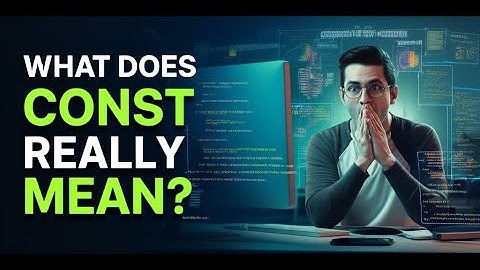 The const Keyword Doesn