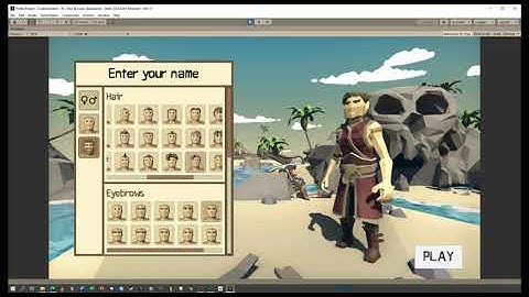 Pir4te • Demo 01 • Character Customisation V1 • Unity Indie Game