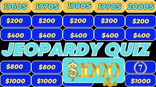 Guess the Song Jeopardy Style | Quiz Burst #07