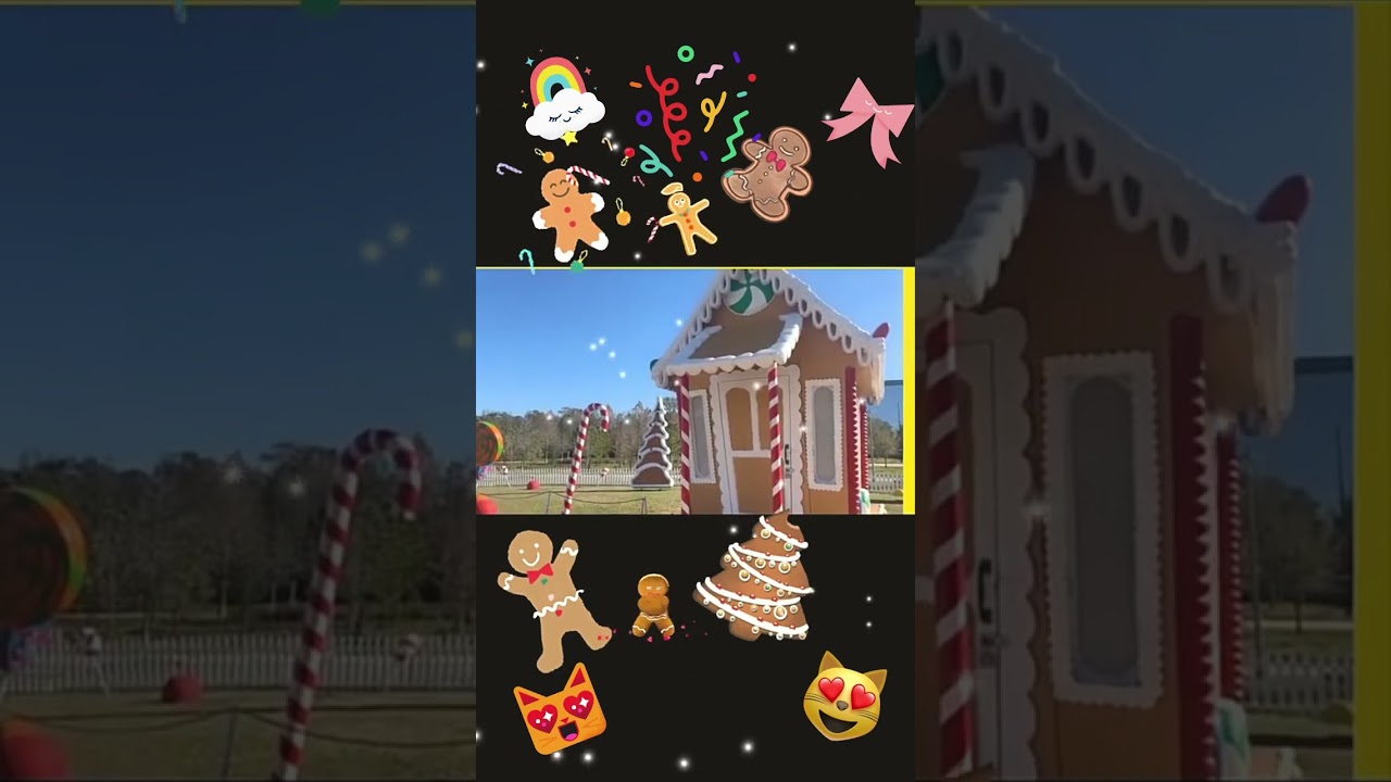 Giant Life Size Gingerbread Village in Spring Tx. 