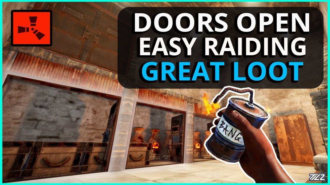 He Left The DOORS OPEN For An EASY RAID!! Rust Solo Survival Gameplay
