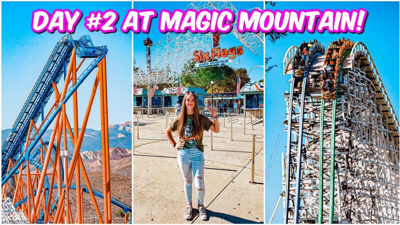 Six Flags Magic Mountain Day #2 Vlog!! 🎢 - YouTube