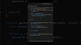 How to build a Password Generator in JavaScript 🔐 | JavaScript Coding #shorts