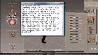 Step By Step Collision Animating in Poser 7 tutorial #1
