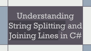 Understanding String Splitting and Joining Lines in C-