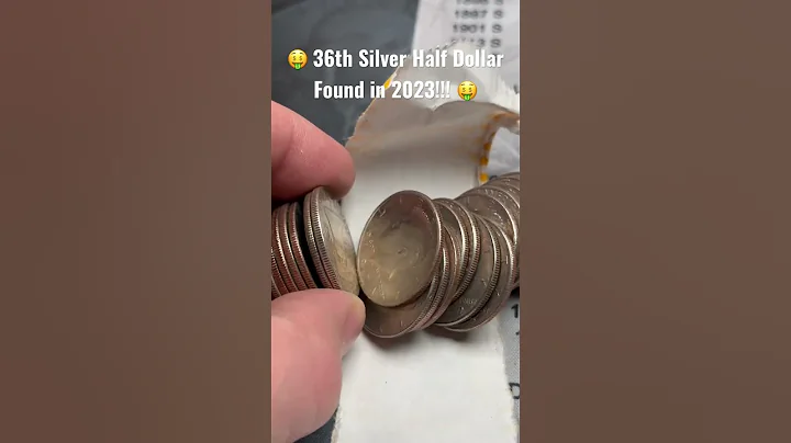 🤑36th Silver Half Dollar Found in 2023!!! #shorts #coinrollhunting #silver