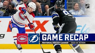 Монреаль Канадиенс - Тампа-Бэй Лайтнинг | 2 марта, 2024 | Обзор матча | Регулярный сезон НХЛ
