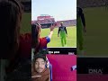 Virat kohli #hearttouching Gestures for #cheer leader 💕💕won heart #viratkohli 🏏#msdhoni #shots 🙏🙏🙏