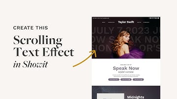 How to Create a Scrolling Text Effect in Showit