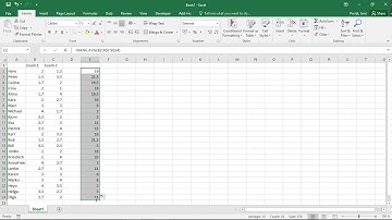 Excel - Ranking and Spearman
