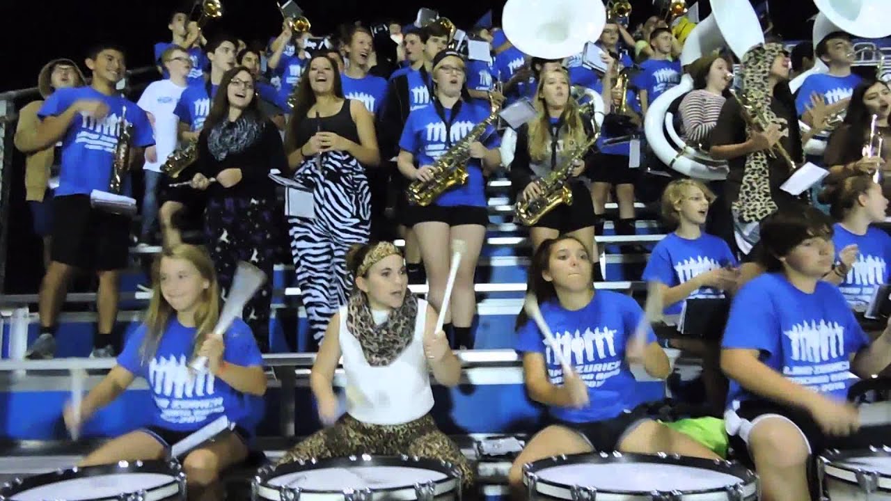 LZHS Marching Band FIght Song and Hey Baby YouTube