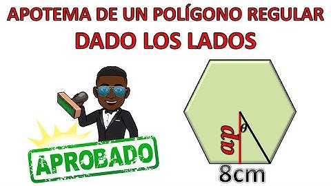 APOTEMA DE UN HEXAGONO REGULAR | SIRVE PARA CUALQUIER POLIGONO REGULAR