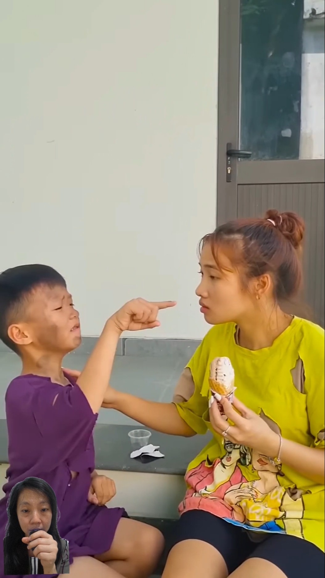ADIK KERJAIN PAMAN MAKAN ES KRIM CABE RAWIT ‼️ #funny #dubbing #shorts