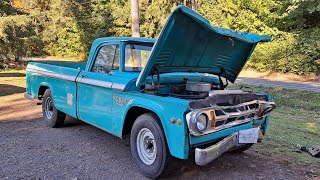 1968 Dodge Sweptline Pickup - IT RUNS!