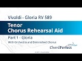 Vivaldis gloria part 1  gloria  tenor chorus rehearsal aid