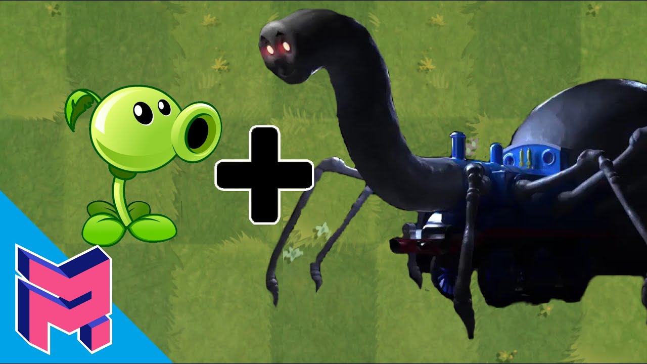 Cursed Thomas The Tank Engine + Peashooter Plants vs Zombies Animation
