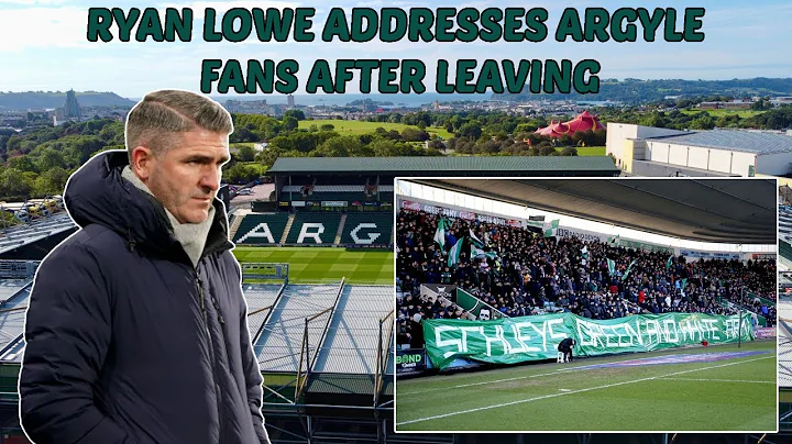 Ryan Lowe addresses Argyle fans after leaving!