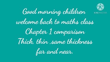 DAV class 1st maths. chapter 1 comparison
