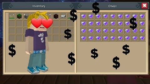 blockman go skyblock (Killing a player and getting 2 amethyst gems) [Blockman Go Blocky Mods]