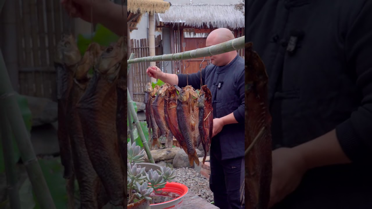 The necessary reserve for winter Dried Fish in Sauce The reserve of dried fish in sauce in