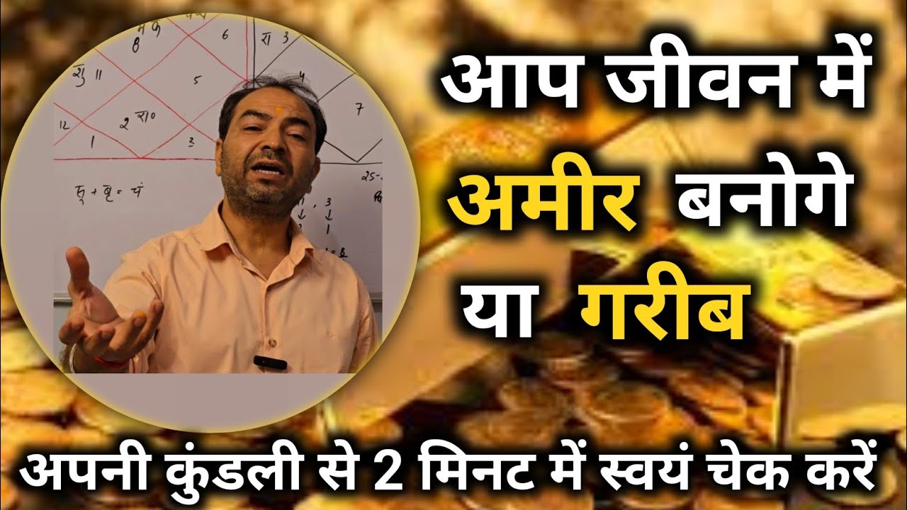 Rich & Poor Yoga In Horoscope , How to check ? || Lal Kitab|| By-Astrologer Rahul Bhatnagar 