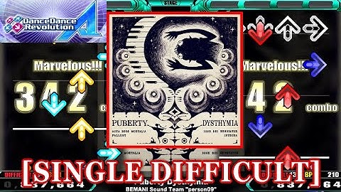 【DDR A(2018)】 Puberty Dysthymia [SINGLE DIFFICULT] 譜面確認+Clap