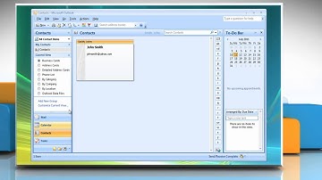 Microsoft® Outlook 2007: How to create a vCard in Windows® Vista