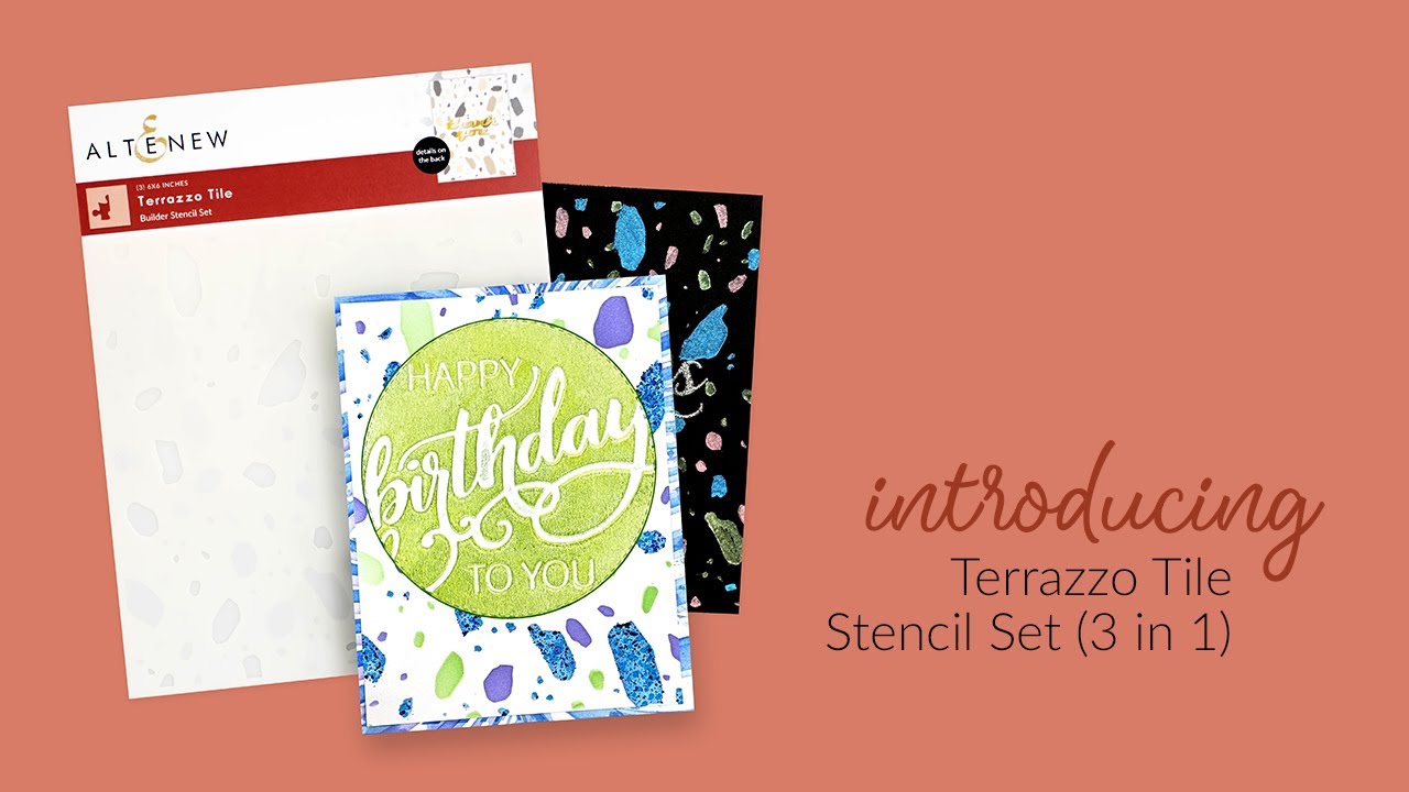 Terrazzo Tile Builder Stencil Set (3 in 1)