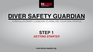 Diver Safety Guardian logbook - Getting started