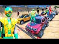 TEAM ULTIMATE SPIDER-MAN VS POWER RANGERS (Ninja Storm) | SUPERHEROES Racing Ramp Challenge
