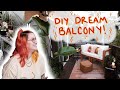 DIY Outdoor Balcony/ Patio Makeover 2020 | Making Chairs & Birch Poles