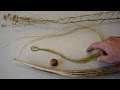 How To Make a Primitive Archery BOWSTRING. Flax - Linen