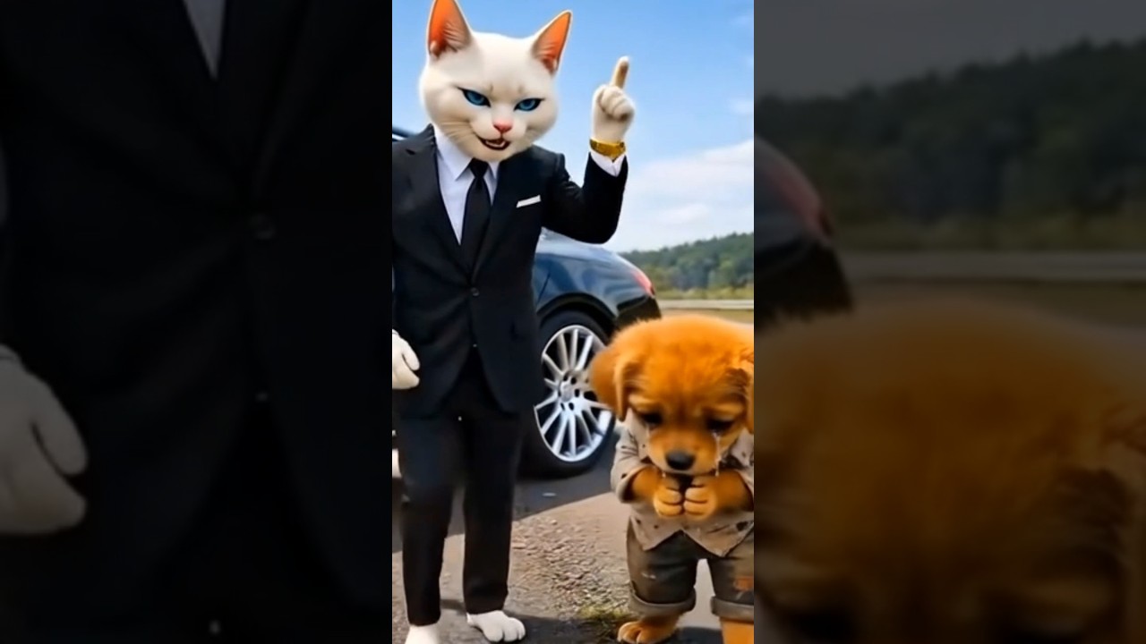 Poor Puppy Sister Didn't Have Bicycle.. Rich Man Makes Fun Of Him