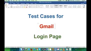 Test Cases for Gmail Login Page