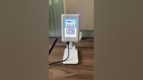 All-in-One QR Display- 3.5inch Static QR Code Image Rotating Display for BHIM UPI Payment Collection