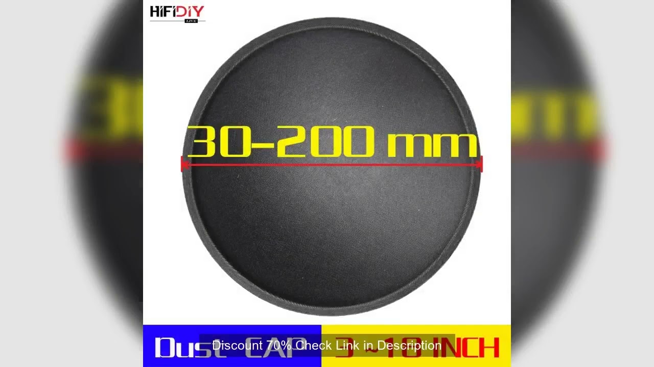 HIFIDIY LIVE 3-18" inch woofer Speaker Repair Parts Accessories black  audio paper dust cover dome d