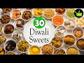 30 Easy Sweets Recipes  | Indian Sweets