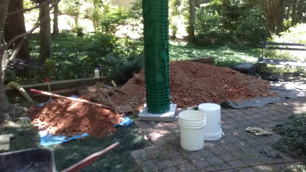 Installing a septic tank riser - YouTube