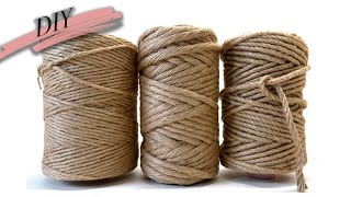 🔊 КРАСОТА из ДЖУТА (каната, веревки) и доступных материалов своими руками. Jute craft ideas easy.👍