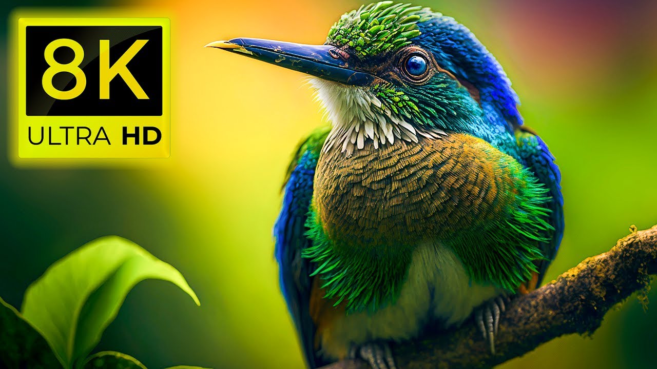 ⁣8K Birds World - Amazon Rainforest Birds and The Most Beautiful Birds  8K ULTRA HD (60 pfs )